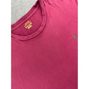 Polo Ralph Lauren Mens 2XLT Burgundy Crew Neck Short Sleeve T Shirt Pony Logo